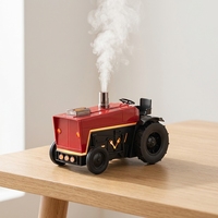 Humidificador de Aire de Escritorio con Diseño de Tractor, Reproductor de Música Bluetooth, Difusor de Aroma con Efecto de Niebla de Medusa, para Relajación en el Hogar