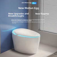 Toilettes intelligentes innovantes avec réglage de la pression d'eau, WC sur pied pour salle de bain