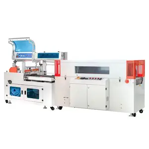 Automatic l sealer shrink tunnel heat shrink packaging machine paper roller shrink packing machine