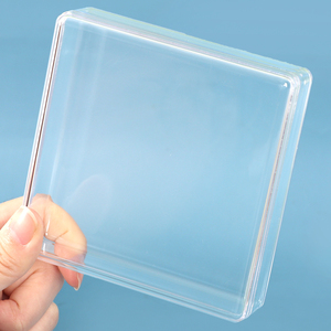 SUNSHING Personalised Wedding Candy Box Acrylic Coconut Dessert Container with Lid Clear Gemstone Display Boxes Square Case - Product Image 2