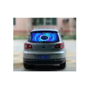 Panneau d'affichage LED transparent pour vitre de voiture Wifi&4G couleur pleine P7.5-3.89, panneau d'affichage publicitaire LED <span class=keywords><strong>COB</strong></span> pour vitre arrière de <span class=keywords><strong>taxi</strong></span> - Product Image 1