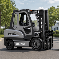Chariot élévateur électrique contrepoids à 4 roues avec batterie au lithium, certifié CE ISO, pour entrepôt