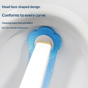 Juego de Escobillas de Inodoro Desechables para Limpieza sin Puntos Muertos, Accesorio Doméstico de Pared con Cabezal Reemplazable - Product Image 2