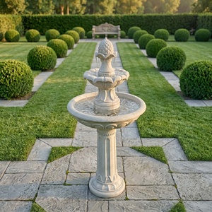 Fontaine <span class=keywords><strong>d</strong></span>'<span class=keywords><strong>eau</strong></span> de jardin classique européenne en résine, cascade extérieure à plusieurs niveaux, avec sommet en forme <span class=keywords><strong>d</strong></span>'ananas pour la <span class=keywords><strong>d</strong></span>écoration de patio - Product Image 4