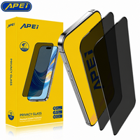APEI Premium 28 °   Protection d'écran anti-espion pour iPhone 18 Pro Max/18 Duo, vente en gros, verre trempé antistatique ESD