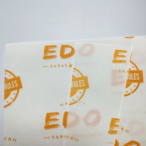 Custom Printed Food Grade Wax Coated <b>Greaseproof</b> Sandwich Patty Burger Wrapping <b>Paper</b> Wrap - Product Image 2