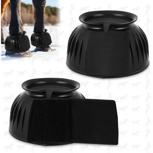 Stivali da campana in gomma comodi per la cura del cavallo Premium Design senza sfregamento con protezione contro i traumi da impatto per zoccolo - Product Image 2