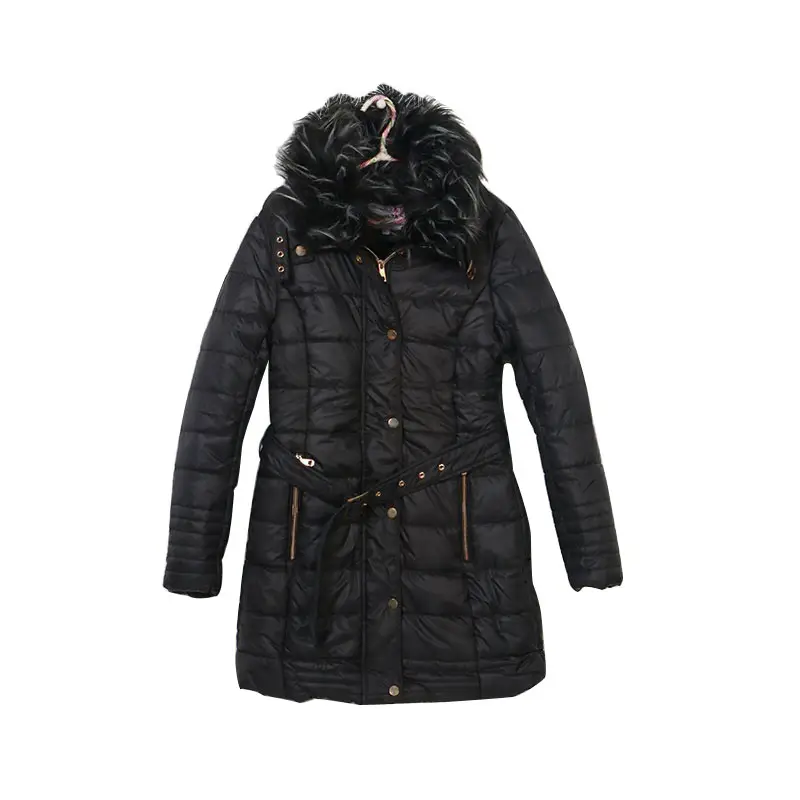 Parka piumino da donna giacca a vento stile lungo cappotti lunghi da donna in pelliccia intrecciata per donna produttori personalizzati