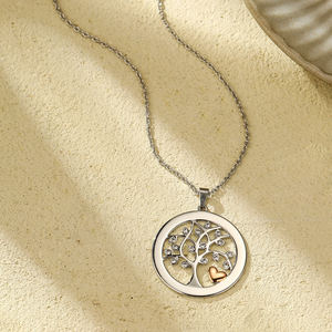 Perhiasan halus liontin kristal baja tahan karat berlapis emas mawar nama terukir kustom untuk pasangan Tautan trendi untuk pria wanita kosong - Product Image 2