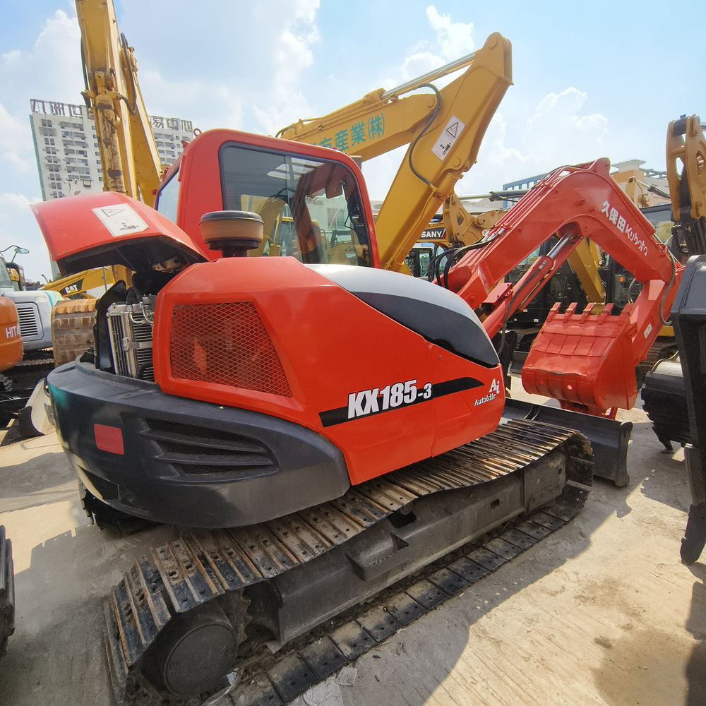 Распродажа, использованный для KX185-3 Kubota, 8-тонный экскаватор, отличная производительность, оригинальный японский двигатель, Землеройная техника, бесплатная доставка
