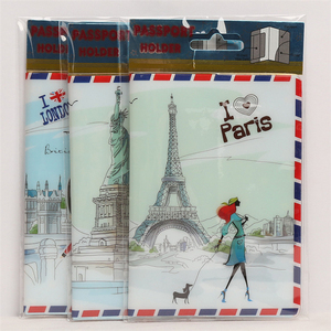 Funda de Pasaporte de PVC Plástico, Diseño Lindo, Económica, al por Mayor - Product Image 1