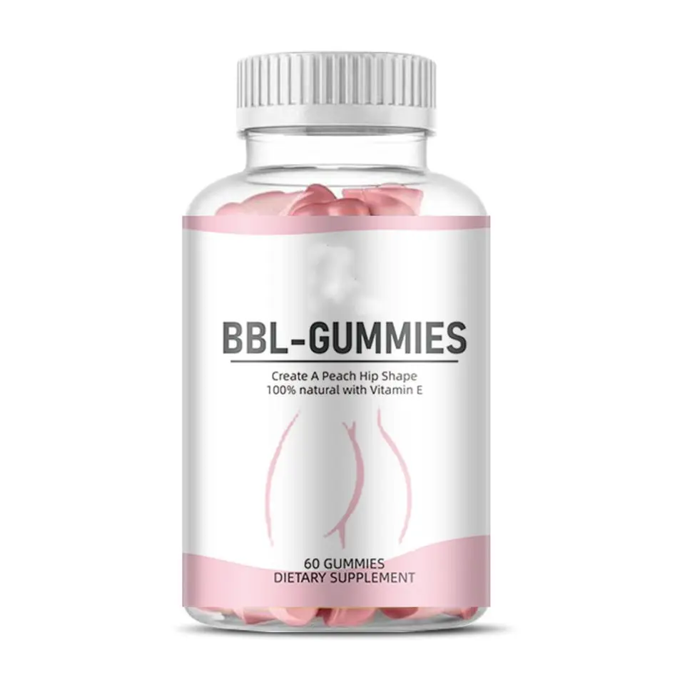 Bán buôn Halal đường miễn phí Gummies chế độ ăn uống bổ sung Butt hip Booster Gummy Butt tăng cường nâng Gummies cho phụ nữ