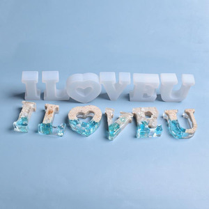 <span class=keywords><strong>YS</strong></span> 26 Eenglish Alphabet Lettres Bougie Silicone Moule DIY À La Main Pendentif Bijoux Creative Résine Maison Numéro Plâtre Moule - Product Image 5