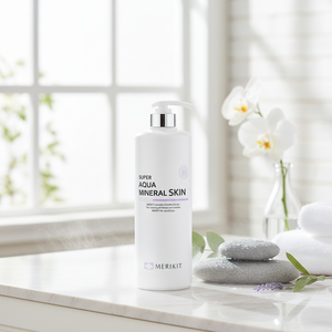 Cosmétique coréen MERIKIT SUPER AQUA MINERAL SKIN, spray tonifiant apaisant anti-rides pour le visage, hydratant, 1000 ml - Product Image 3
