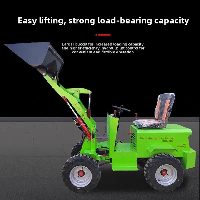 1 to 1.2 Ton Portable Mini Wheel Loader for Garden Farm and Small Construction Projects