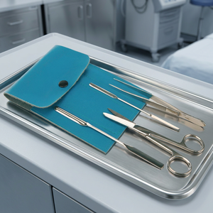 Kit de formation chirurgicale pour étudiants, outils de laboratoire, manuel, acier inoxydable, dispositifs médicaux professionnels, kit de pratique de la suture - Product Image 2