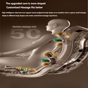 2025 Fabrik Großhandel Smart <span class=keywords><strong>Massager</strong></span> Stuhl New Sl Schwerelosigkeit Shiatsu Körper <span class=keywords><strong>Mini</strong></span> Massage PU Leder Günstiger Preis für den Heimgebrauch - Product Image 5