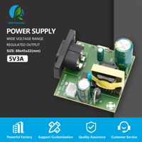 Adaptador de Corriente de 5V 3A, Fuente de Alimentación AC-DC de Marco Abierto, Placa de Alimentación Conmutada Regulada de 15W para Reemplazo/Reparación, Envío en 24h