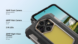 Téléphone mobile robuste Ulefone Rugking 5 Pro 4G 8+256 Go, 20000 mAh, écran 6,78 pouces, vision nocturne, lumière LED polyvalente, Android 16 - Product Image 6