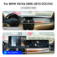 Pantalla Foforfor de 13.1"+12.3" para BMW X5/X6 2005-2013, Sistema Inalámbrico Carplay Android 15, Radio para Auto, Estéreo, GPS, DSP, 4G, 360, OEM