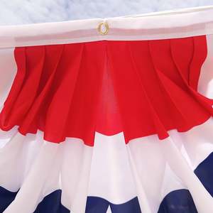 Высокое качество, быстрая доставка, Лидер продаж, вышитый патриотический день памяти, плиссированный веер с флажками - Product Image 2