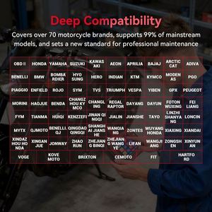 เครื่องสแกนวินิจฉัยมอเตอร์ไซค์อเนกประสงค์ TopDiag M216 พร้อม OBD2 สำหรับการเชื่อมต่อเพื่ออ่าน/ลบโค้ดข้อผิดพลาด - Product Image 3