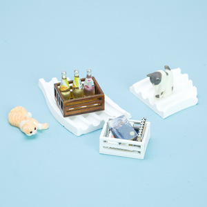 Casa de muñecas casa de muñecas Mini marco de madera Marco de fruta modelo accesorios escena en miniatura Micro decoración de paisaje - Product Image 5