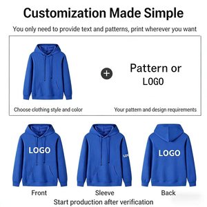 Felpe con Cappuccio Oversize con Zip in Pile Polare, 520g, 100% Poliestere con Tintura Spaziale Trendy, Logo in Metallo, per l'Uso Quotidiano Autunnale - Product Image 5