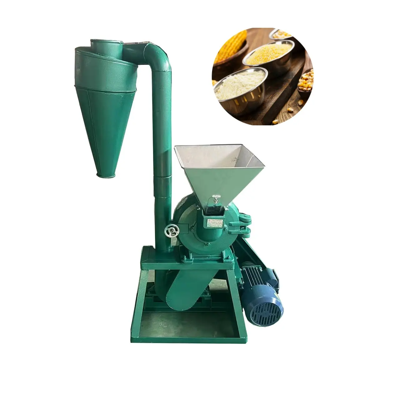 Spesifikasi lengkap bubuk sorgum pembuat gigi penghancur Grain mesin penggilingan/tepung mesin penggilingan maize untuk mesin diesel