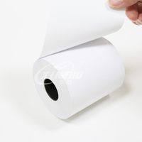 Rouleau Jumbo d'étiquettes codes-barres en papier écologique thermique direct sans doublure pour expédition logistique, adhésif thermofusible permanent, taille personnalisée, haute qualité