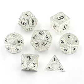 Meilleur prix d'usine ensemble de dés creux <span class=keywords><strong>en</strong></span> argent donjons <span class=keywords><strong>et</strong></span> dragons dés Rpg polyédriques pour jeux de société - Product Image 6