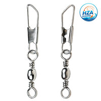 Swivel Pancing Putar Cepat Kustom dengan Pengunci Pengaman Tahan Aus Anti Kusut Konektor Pancing Putar