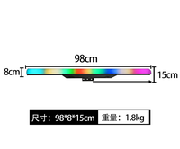 Tube lumineux à pixels QSE en aluminium RGB 3-en-1, 36 LED, 12 segments, 16,7 millions de couleurs, LED Cree 3535 3W, gradation 0~100%, stroboscope 1-30Hz, DMX512 RDM