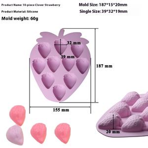 Varietà di piccole fragole frutta Mousse torta <span class=keywords><strong>stampi</strong></span> dolce francese Mini torta artificiale di riso in Silicone <span class=keywords><strong>stampi</strong></span> <span class=keywords><strong>per</strong></span> torta al cioccolato strumenti - Product Image 4