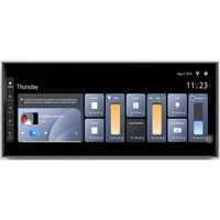 UEMON Panneau de contrôle intelligent pour la maison 12,3 pouces IPS Android WiFi, passerelle Zigbee, commande vocale via application, musique de fond, usage commercial/résidentiel