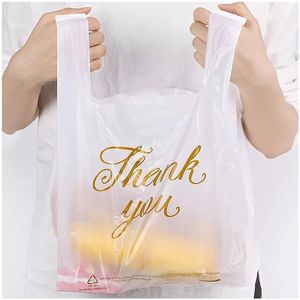 Bolsas de Plástico HDPE Personalizadas con Logotipo para Camisetas, Bolsas de Compras para Supermercados y Tiendas, Bolsas Tipo Camiseta - Product Image 2