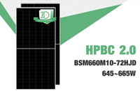 Panel Solar Bluesun, Nueva Llegada, Tecnología Hpbc 2.0, 500 Watts, 300W, 650W, 660W, 730W, para Uso en Exteriores, Kit Completo
