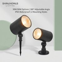 Projecteur LED d'extérieur orientable à 360 degrés 30W 50W IP55 étanche 2 options de montage Prise en charge OEM ODM