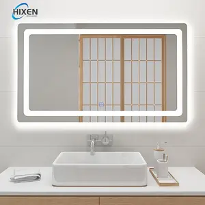 HIXEN 18-7B OEM ODM produsen Sensor tubuh kamar mandi cermin Led pintar berpakaian besar ajaib kecil