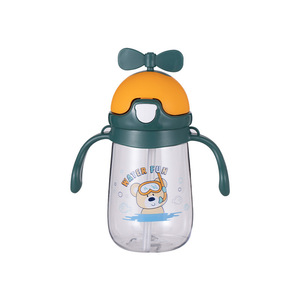 Vaso de plástico con pajita y asa, a prueba de fugas y resistente a roturas, para niños, para viajes. - Product Image 5