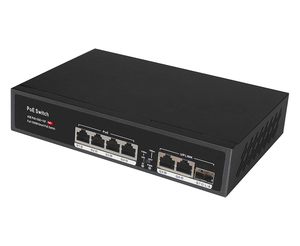 Commutateur PoE Gigabit fiable à 6 ports avec 1 port SFP Uplink - Product Image 1