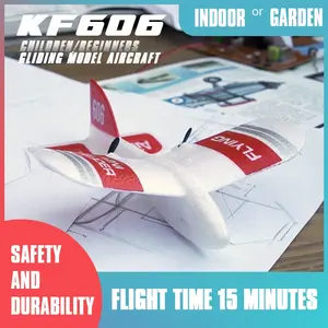 नई आगमन KF606 2.4G EPP फोम हवाई जहाज Gyro आरटीएफ के साथ मिनी बिजली के आर सी ग्लाइडर