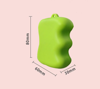 Pochette à friandises pour animaux de compagnie réutilisable avec logo personnalisé, porte-clés, étui en silicone pour friandises pour chien, petite pochette à friandises pour chien avec poignée