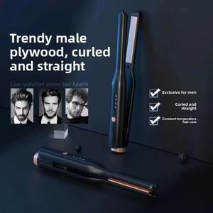 เครื่องยืดและดัดผมไฟฟ้าสำหรับผู้ชายเครื่องหนีบผมตรงหนวดเหล็กทรงสั้นเครื่องหนีบผม - Product Image 2