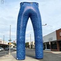Pantalon gonflable géant réutilisable de 5 m, jeans publicitaires personnalisés, pantalon en denim pour la publicité de la marque de vêtements, campagne/festival/vente au détail