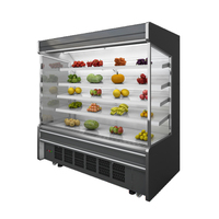 Présentoir de boissons gazeuses de haute qualité Supermarché Fruits Légumes Multideck Congélateur ouvert Réfrigérateur