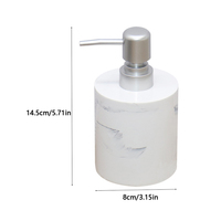 Distributeur de savon manuel haut de gamme pour hôtel, capacité 300 ml, design moderne en résine, bouteille vide autoportante pour salle de bain