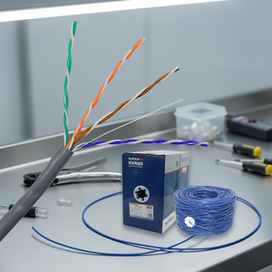Câble Réseau Cat 6 UTP 305M CCA <span class=keywords><strong>FTP</strong></span> Isolé en Cuivre 1000 Ft Câble LAN 30Cm CMP Câbles de Communication en Cuivre Massif - Product Image 1