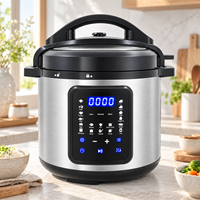 OEM 6L 1000W Digital Multi Cooker dengan Timer Tunda, Fungsi Slow Cook, Tumis, dan Penghangat, Panci Masak Listrik Pintar untuk Rumah Tangga
