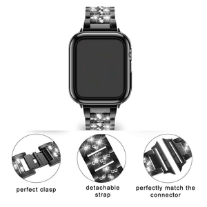 Correa de acero inoxidable para los hombres <span class=keywords><strong>el</strong></span> temperamento y mujeres elegante para <span class=keywords><strong>Apple</strong></span> <span class=keywords><strong>watch</strong></span> tamaño Iwatch serie 5/4/3/2/ 1 - Product Image 2